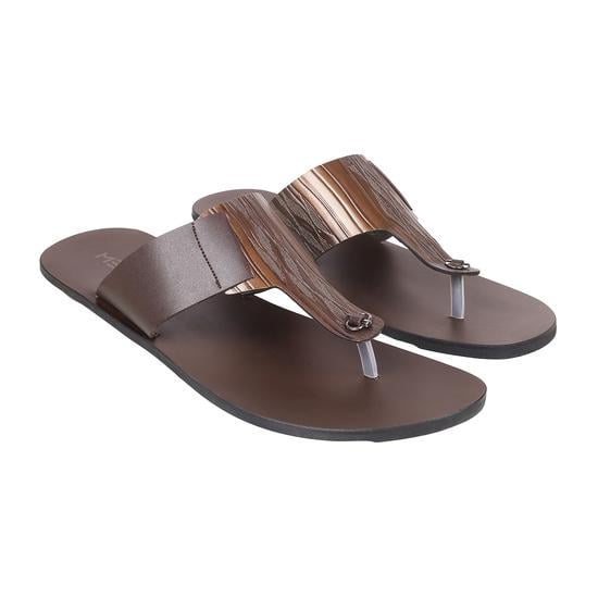 Men Brown Casual Slippers