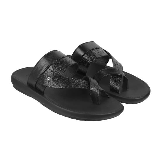 Men Black Casual Slippers