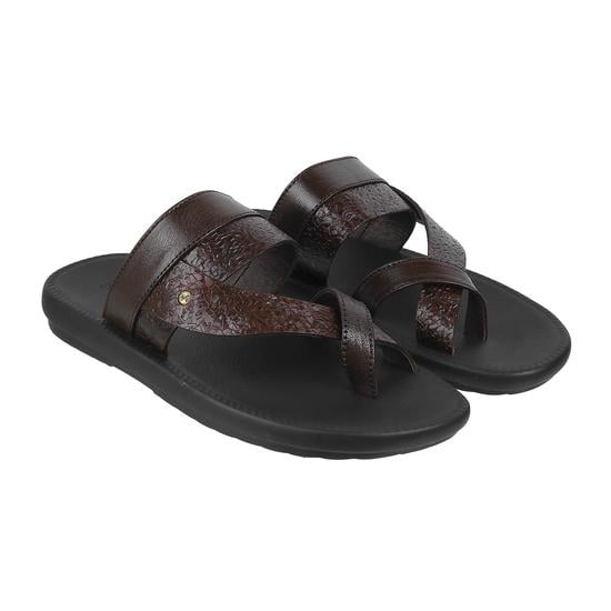 Men Brown Casual Slippers