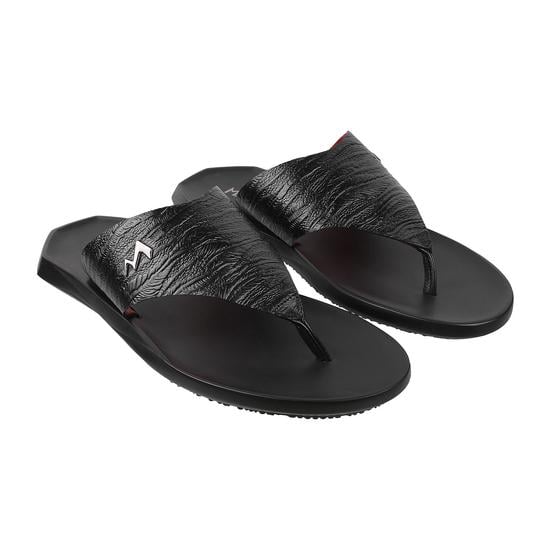 Men Black Casual Slippers