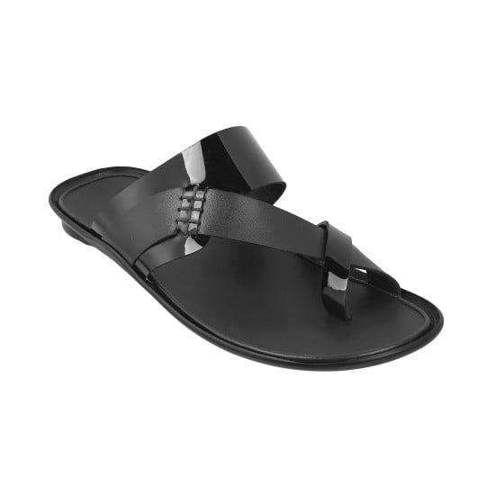 Men Black Casual Slippers