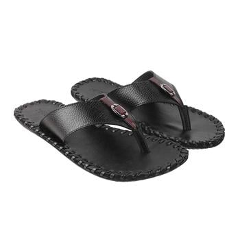 Metro Men Black Casual Slippers(SKU: 16-432-11-40)
