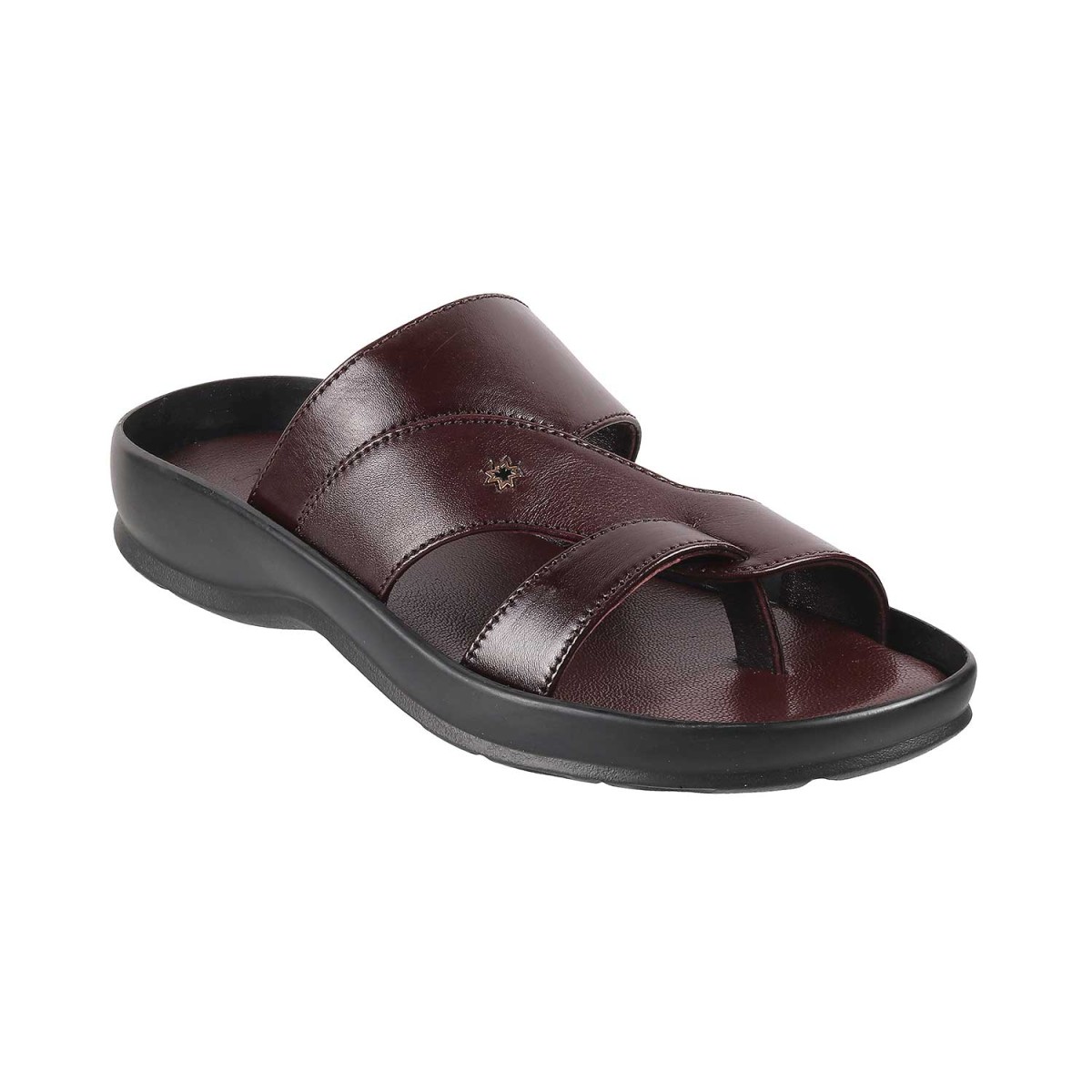 Buy Metro Wine-Maroon Casual Slippers 