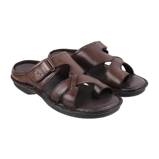 Men Brown Casual Slippers