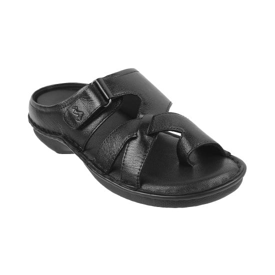 Men Black Casual Slippers