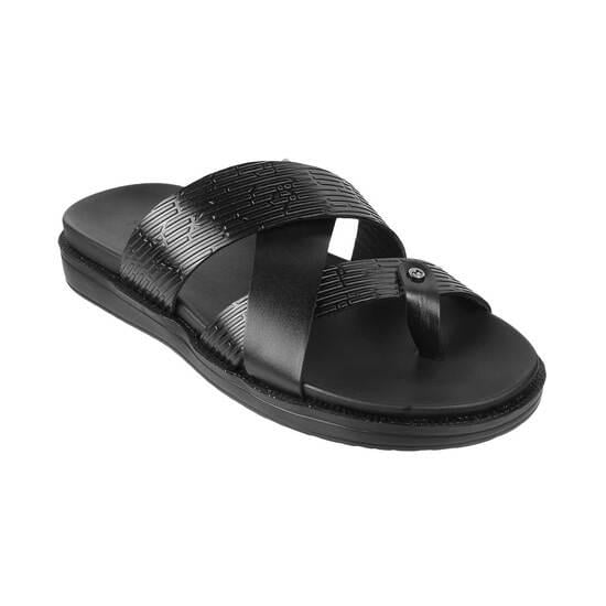 Men Black Casual Slippers