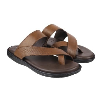 Walkway Men Tan Casual Slippers(SKU: 16-492-23-43)