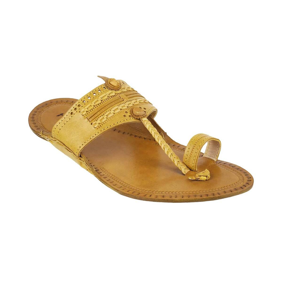 Kolhapuri Men Tan Sandals - Buy Kolhapuri Men Tan Sandals Online at Best  Price - Shop Online for Footwears in India | Flipkart.com