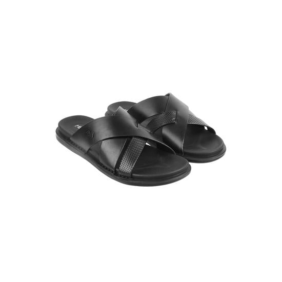 Men Black Casual Slippers