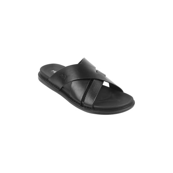 Men Black Casual Slippers