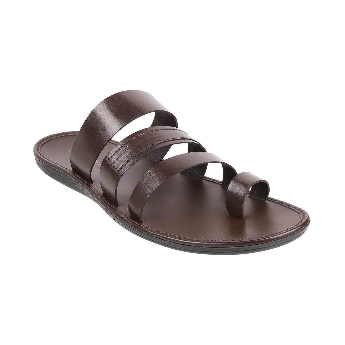 metro brown thong sandals