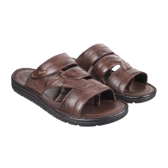 Men Brown Casual Slippers