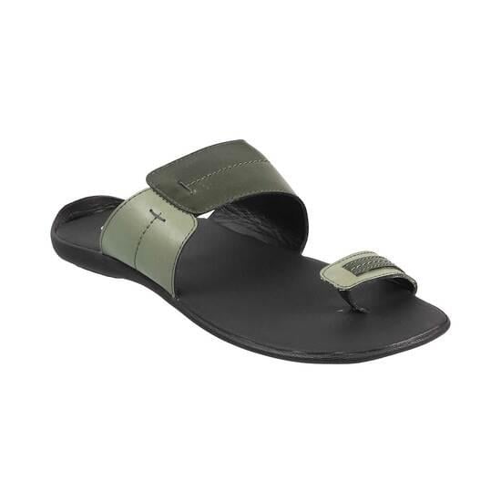 Men Olive Casual Slippers