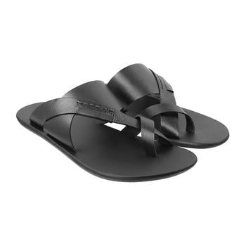 Metro Men Black Casual Slippers(SKU: 16-640-11-40)