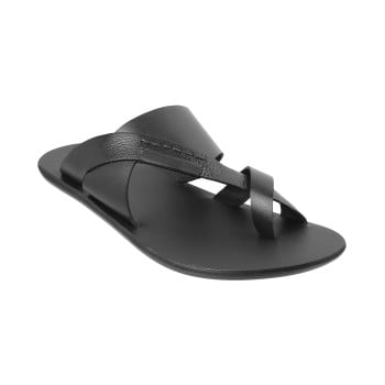 Metro Men Black Casual Slippers(SKU: 16-640-11-42)