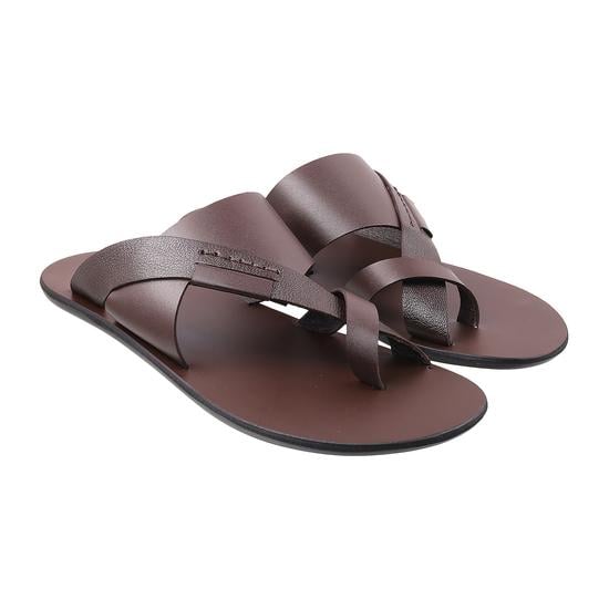 Men Brown Casual Slippers