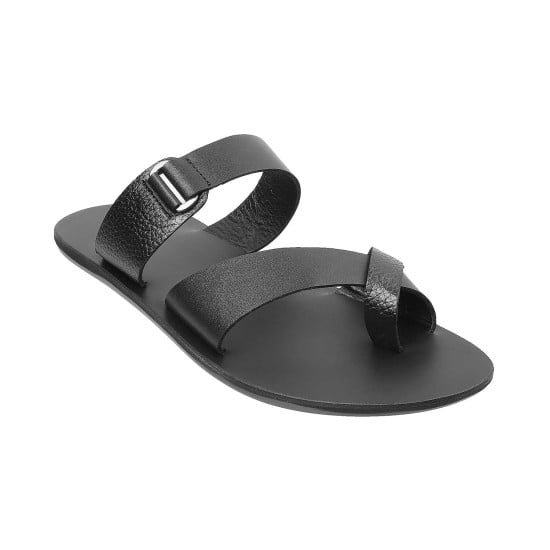 Men Black Casual Slippers