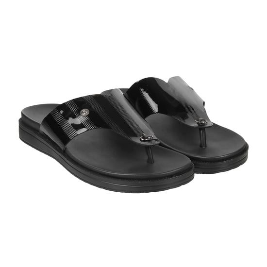 Men Black Casual Slippers