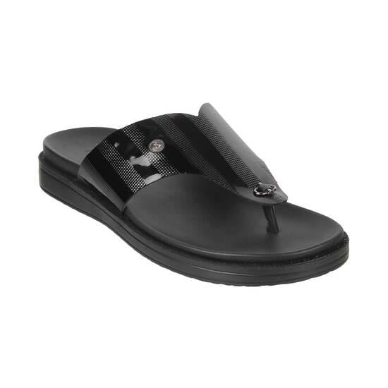 Men Black Casual Slippers