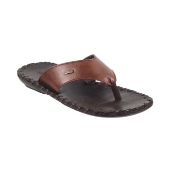 Walkway Men Brown Casual Slippers(SKU: 16-665-12-44)