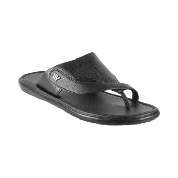 Walkway Men Black Casual Slippers(SKU: 16-669-11-42)