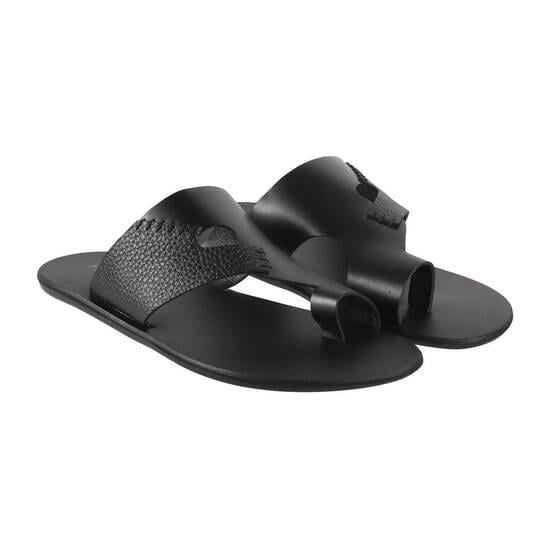 Men Black Casual Slippers