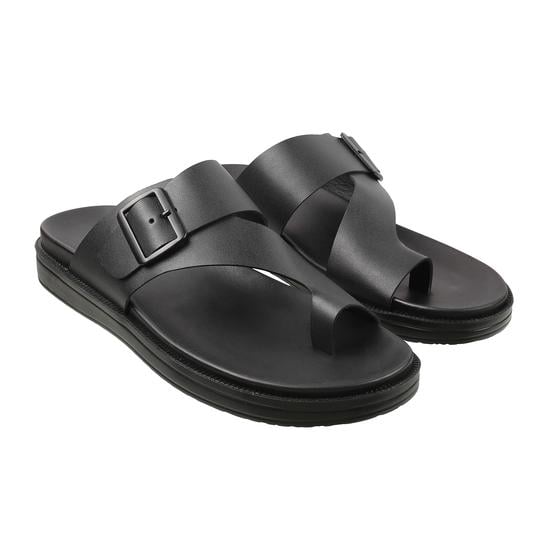 Men Black Casual Slippers