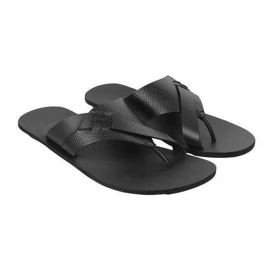 Men Black Casual Slippers