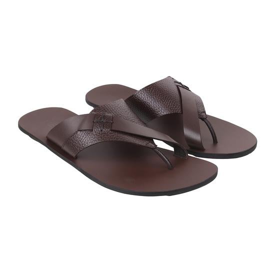 Men Brown Casual Slippers