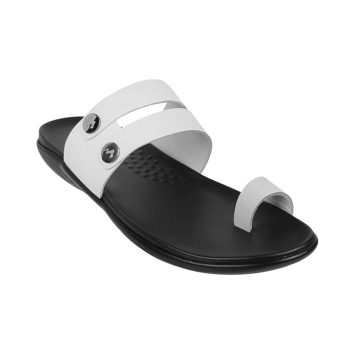 White chappals hot sale men's