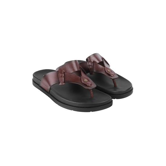 Men Brown Casual Slippers