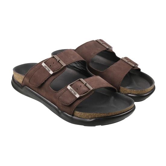 Men Brown Casual Slippers