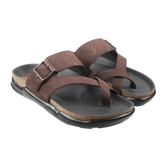 Men Brown Casual Slippers