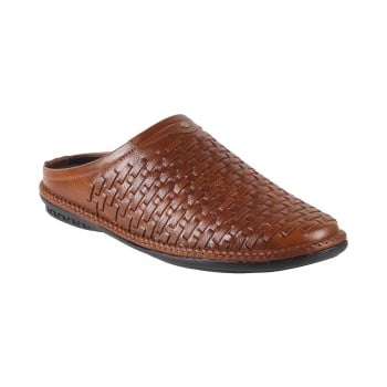 Walkway Men Tan Ethnic Slip Ons(SKU: 16-721-23-45)