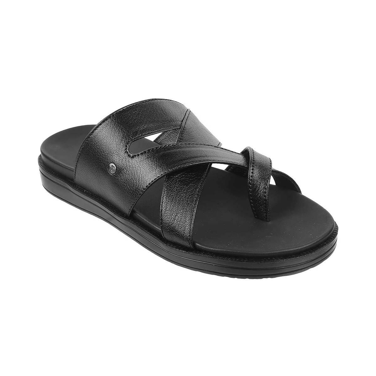 Buy Men Black Casual Slippers Online | SKU: 16-724-11-40-Metro Shoes
