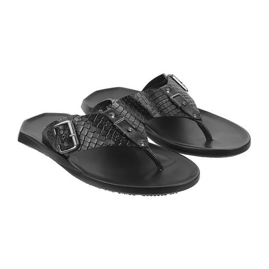 Men Black Casual Slippers