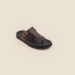 Men Brown Casual Slippers