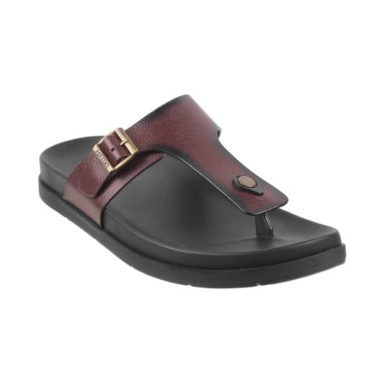 Men Brown Casual Slippers