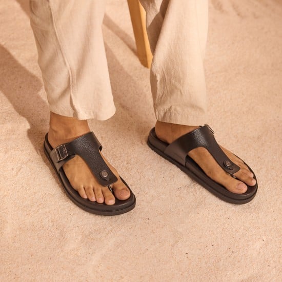 Men Black Casual Slippers