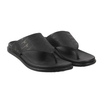 Walkway Men Black Casual Slippers(SKU: 16-778-11-40)