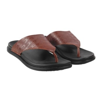 Walkway Men Tan Casual Slippers(SKU: 16-778-23-41)