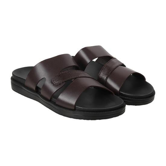 Men Brown Casual Slippers