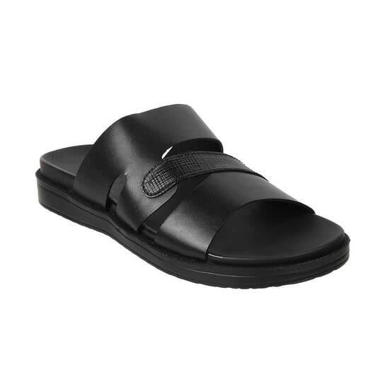 Men Black Casual Slippers