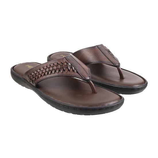 Men Brown Casual Slippers