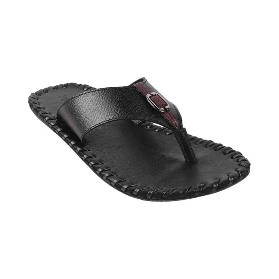 Men Black Casual Slippers