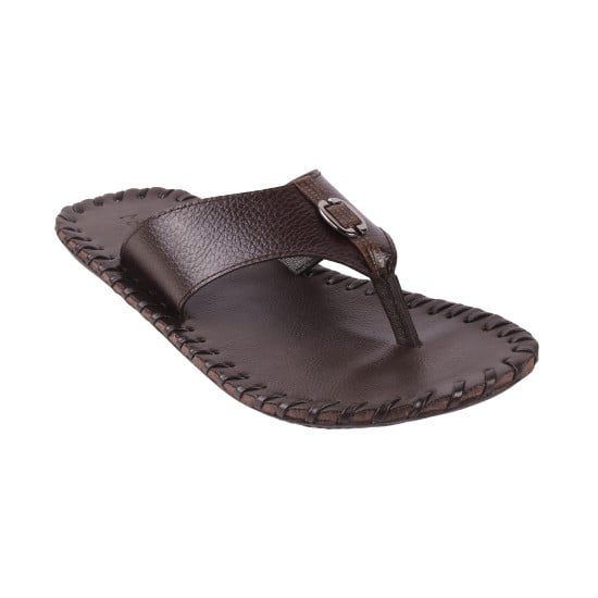 Men Brown Casual Slippers