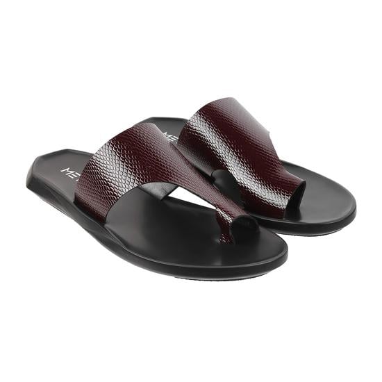 Men Brown Casual Slippers