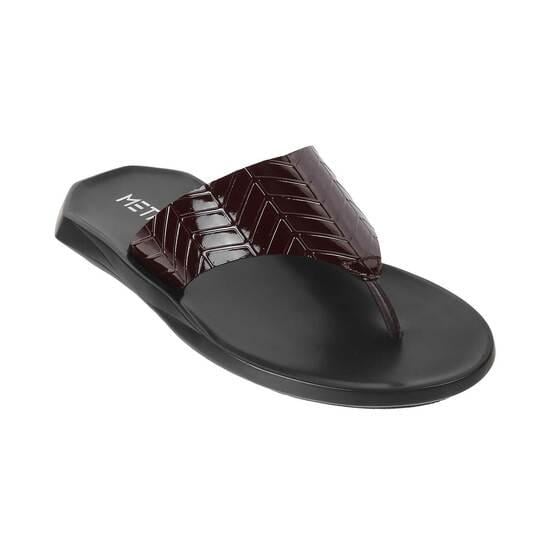 Men Brown Casual Slippers