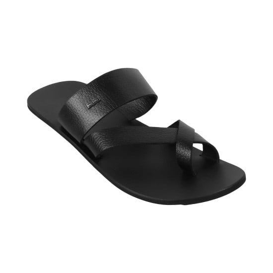 Men Black Casual Slippers