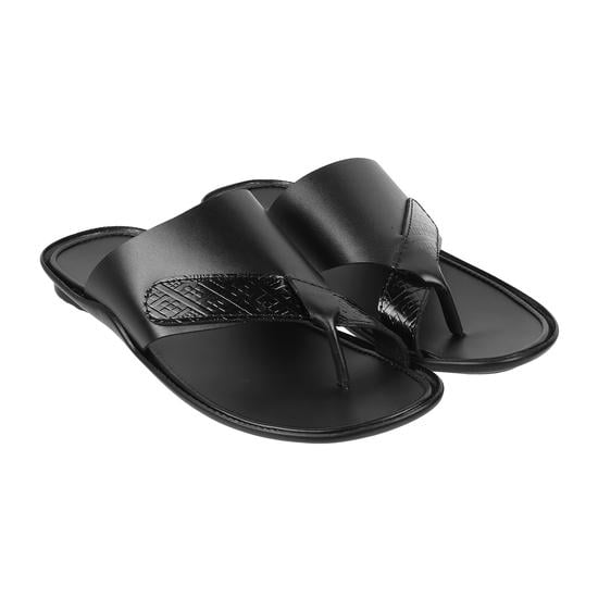 Men Black Casual Slippers